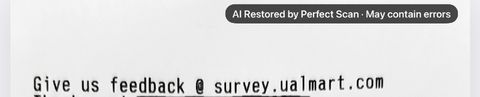 The top of a restored page carrying the label: AI Restored by Perfect Scan · May contain errors